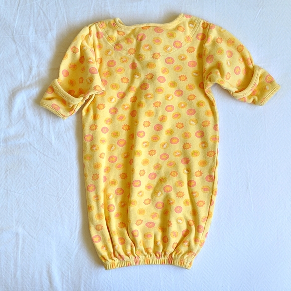 vintage Sesame Beginnings unisex baby sleep gown with foldover mitts 6 months - Picture 5 of 5